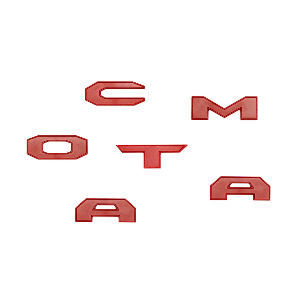 Matte glovebox letters in Red