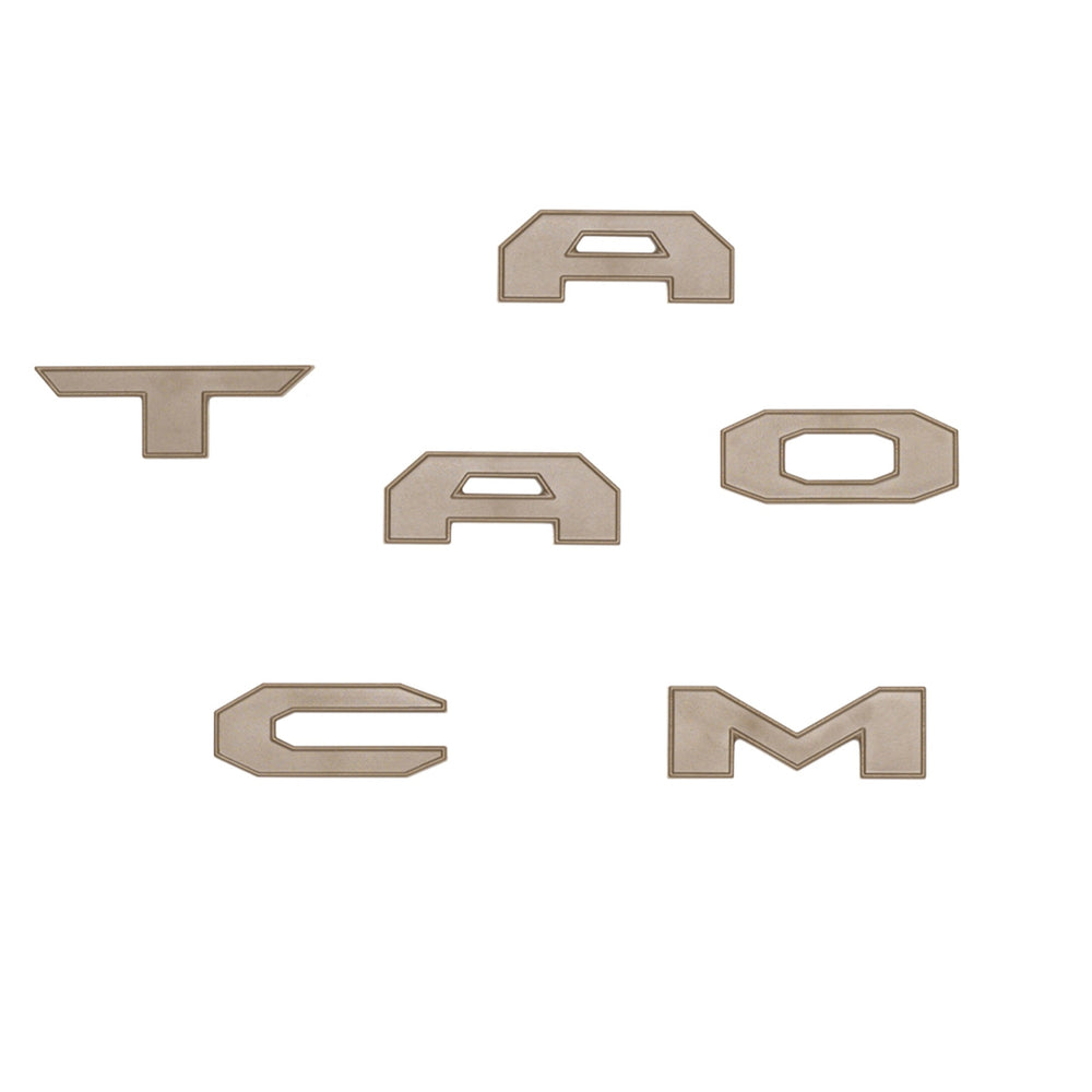 Matte glovebox letters in Mudbath