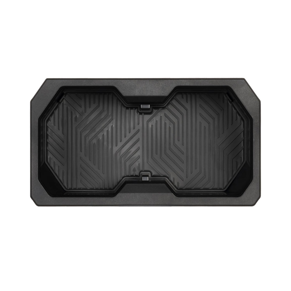 Top view of the AJT Design oversized cup holder with rubber liner