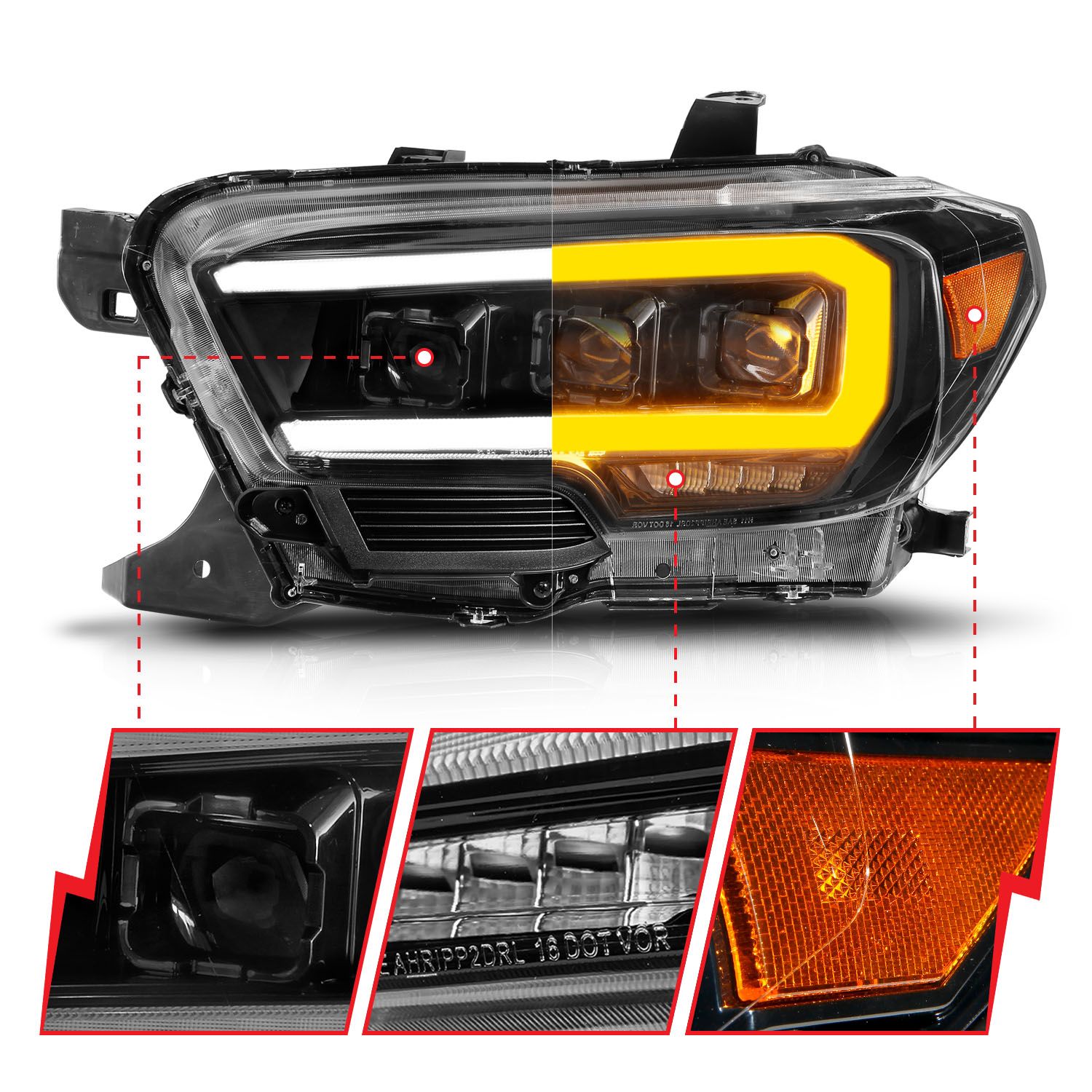Sequential LED Projector Headlights Tacoma (2016-2023)