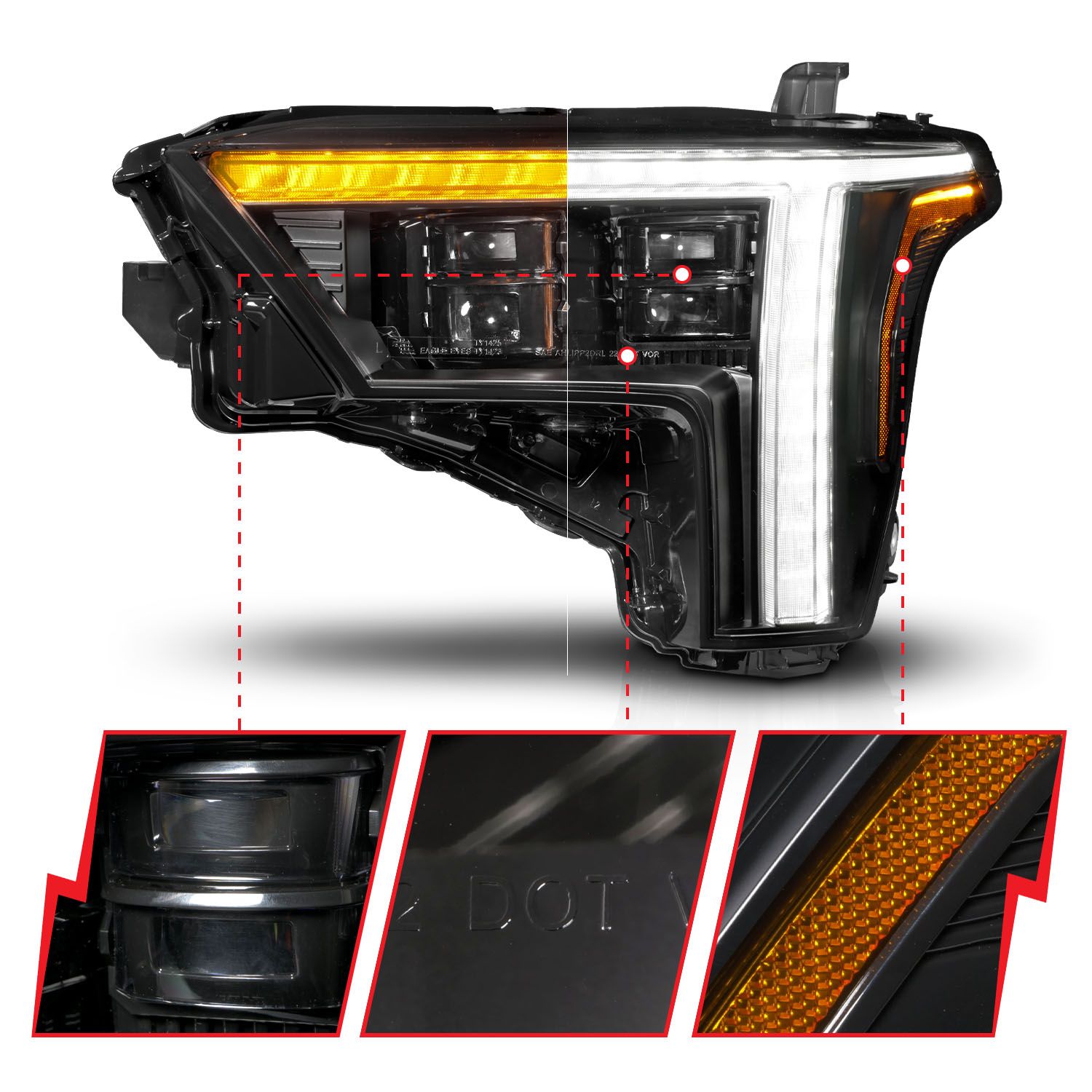 Z-Series Full LED Projector Headlights Tundra (2022+) Passenger Side