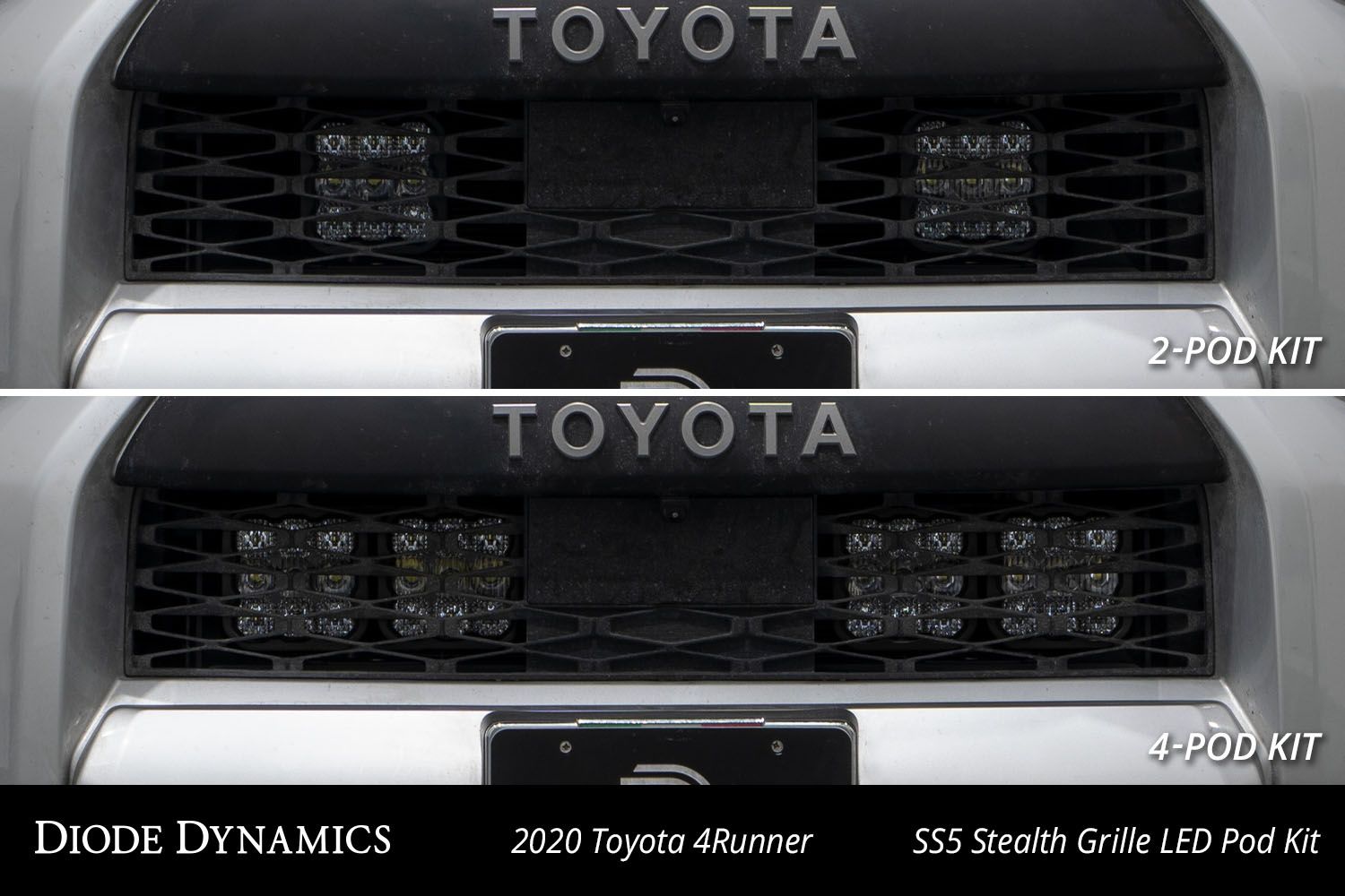 SS5 Stealth Grille LED Pod Kit 4Runner (2014-2024)