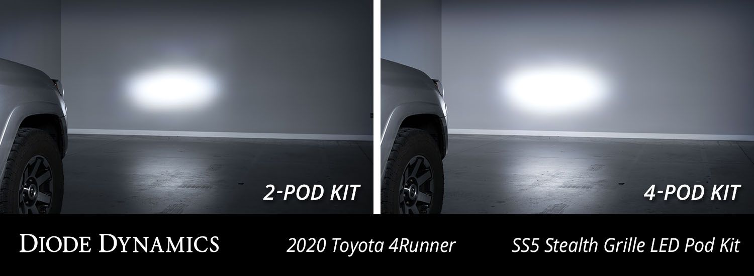 SS5 Stealth Grille LED Pod Kit 4Runner (2014-2024)