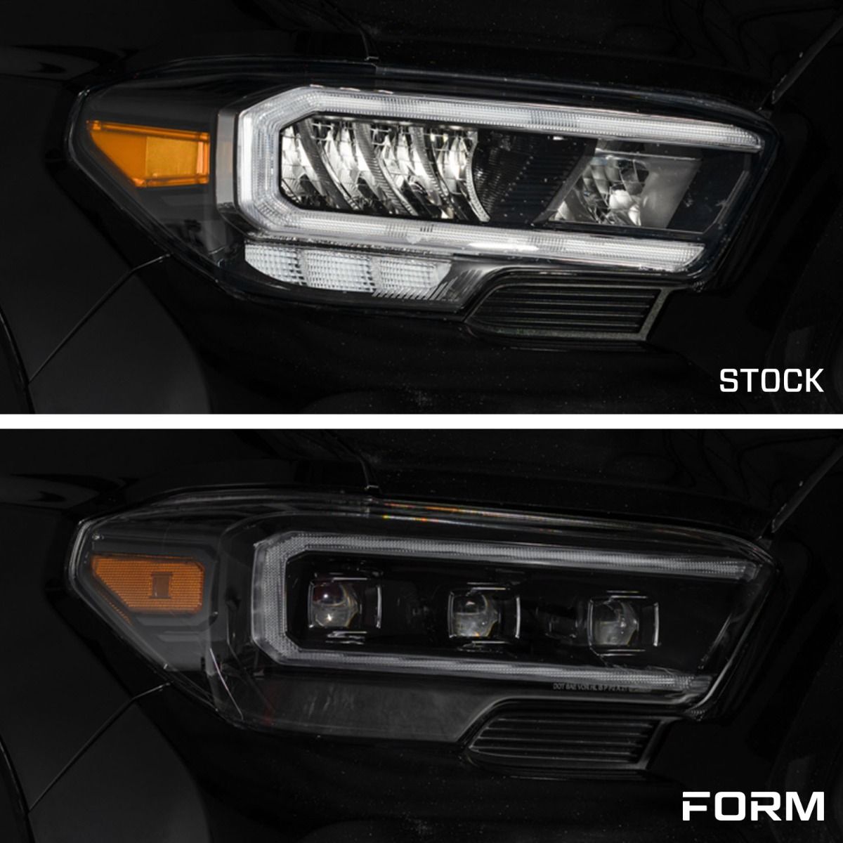 Sequential LED Projector Headlights with Selectable DRL Tacoma (2016-2023)
