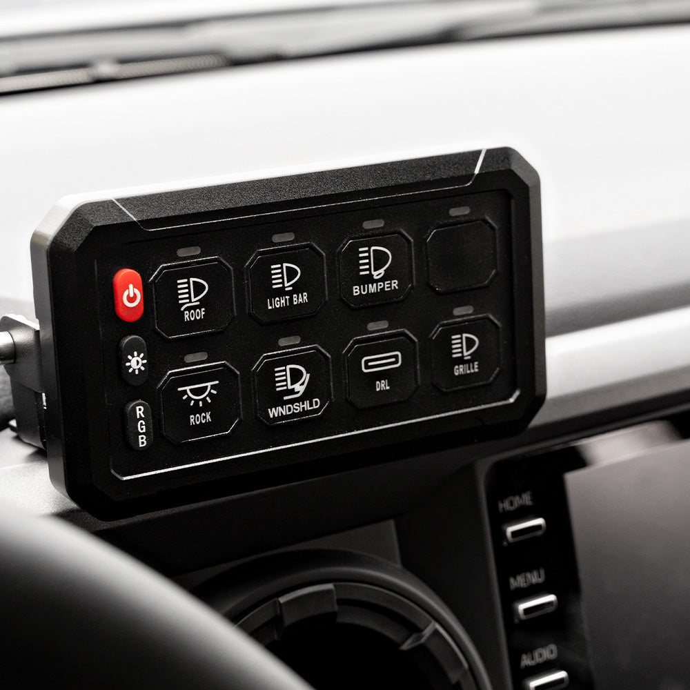 YP2 8 or 12 Button Auxiliary Power Kit + Bracket Tacoma (2016-2023)