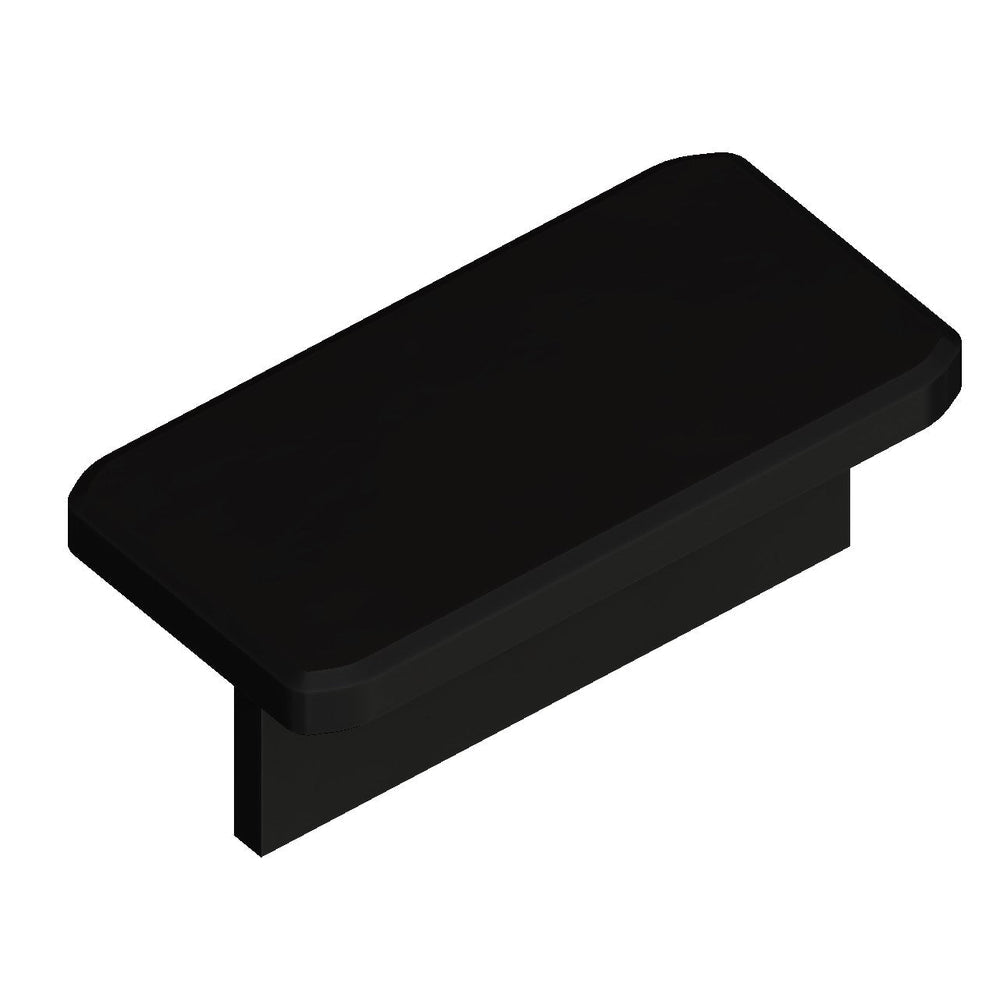 AJT Design 2WD Plate in matte black, angled product view
