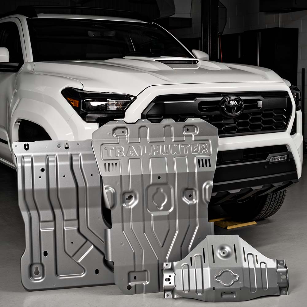 OEM Trailhunter Front + Transfer Case + Rear Differential Skid Plate + Front Frame Cross Member Bundle Tacoma (2024+)