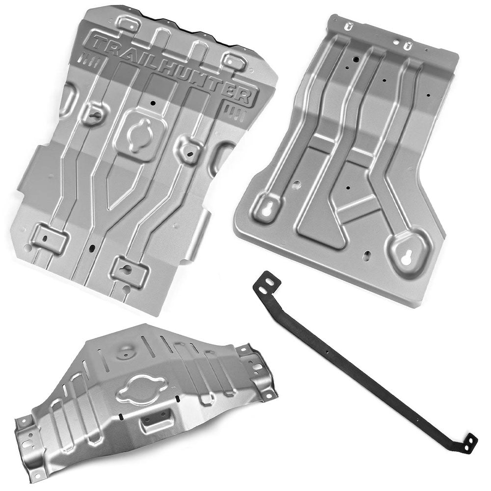 OEM Trailhunter Front + Transfer Case + Rear Differential Skid Plate + Front Frame Cross Member Bundle Tacoma (2024+)