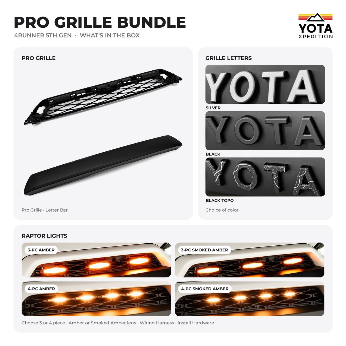 Pro Front Grille 4Runner (2014-2024)