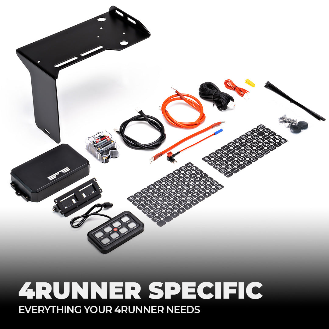YP1 8 Button Auxiliary Power Kit + Bracket 4Runner (2014-2024)