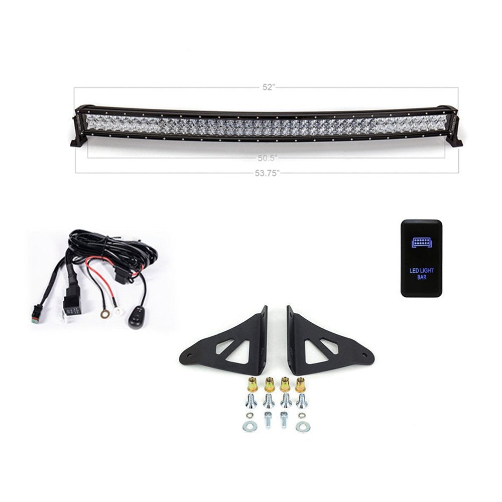 52" Curved LED Roof Light Bar Brackets Kit 4Runner (2003-2024)
