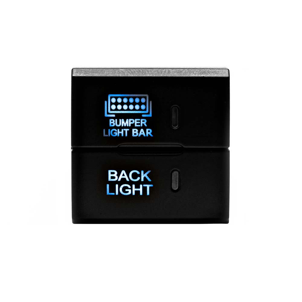 Bumper Light Bar & Backlight Dual Function Switch 4Runner (2010+) & Tacoma (2016+) & Tundra (2007+) & Sequoia (2023+) & Land Cruiser (2024+)