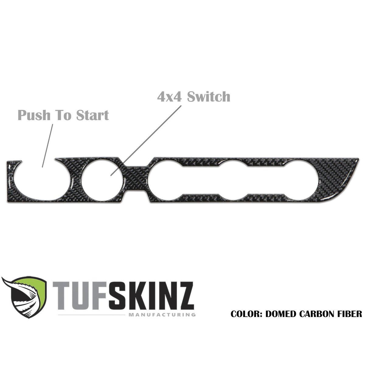 Tufskinz climate control accent overlay for 2016-2023 Toyota Tacoma