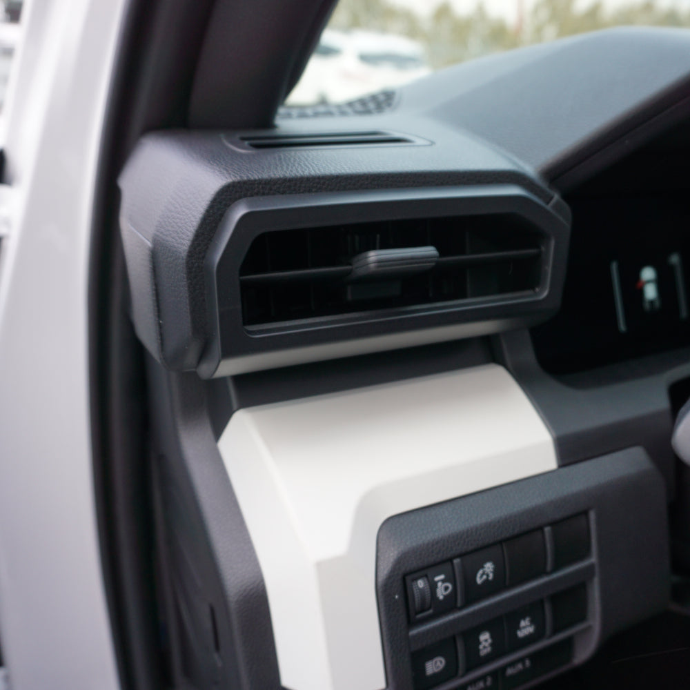 AJT Design driver side vent trim installed in a 2024+ Toyota Tacoma