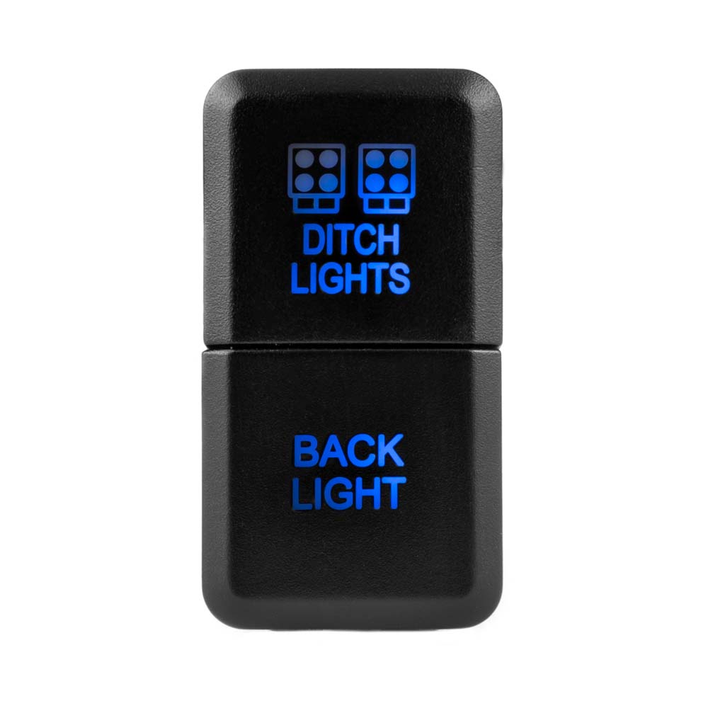 Ditch Light & Backlight Dual Function Switch 4Runner (2010+) & Tacoma (2016+) & Tundra (2007+) & Sequoia (2023+) & Land Cruiser (2024+)