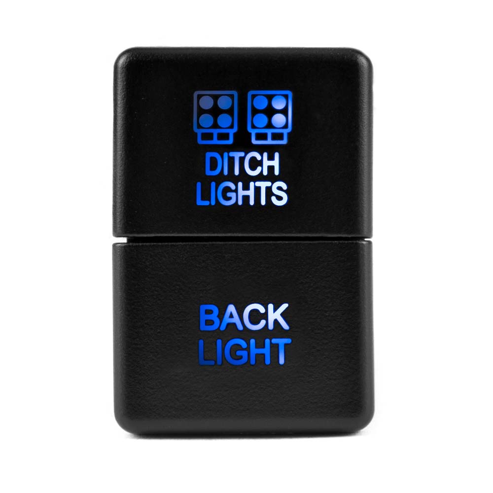 Ditch Light & Backlight Dual Function Switch 4Runner (2010+) & Tacoma (2016+) & Tundra (2007+) & Sequoia (2023+) & Land Cruiser (2024+)