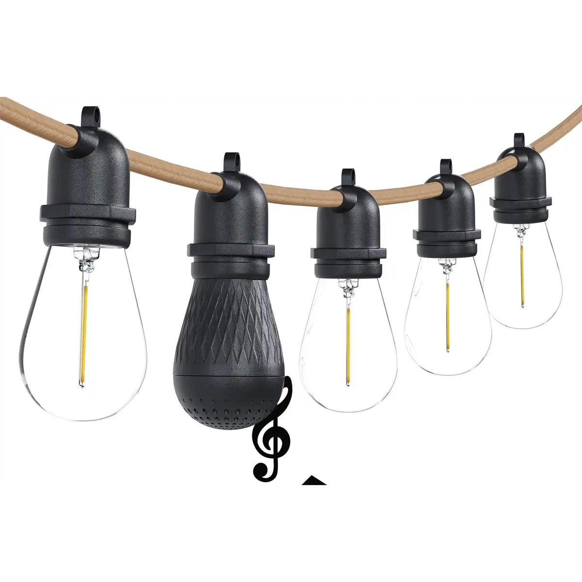 Freespirit Recreation camping string lights with speakers