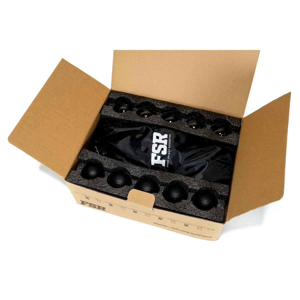 Freespirit Recreation camping string lights with speakers