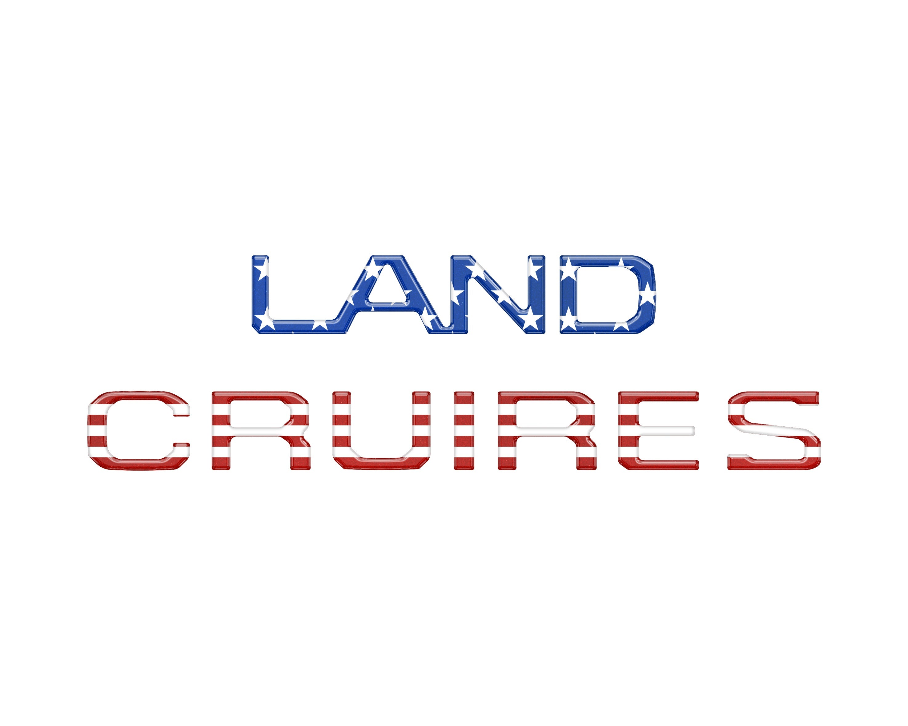 Rear Liftgate Letter Overlays Land Cruiser (2024+)