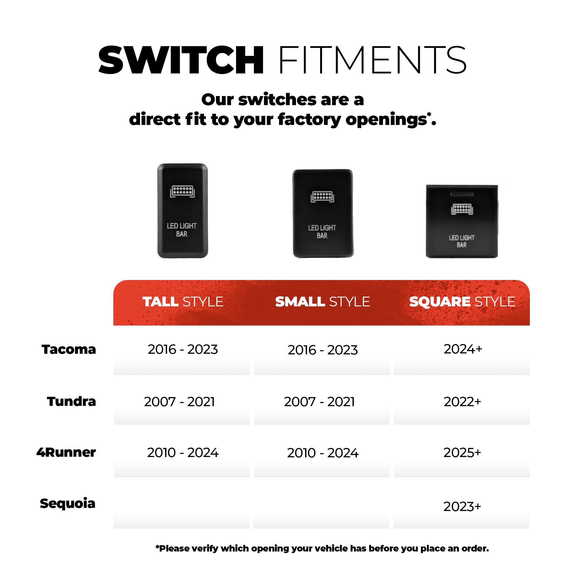 Grille Light Bar & Backlight Dual Function Switch