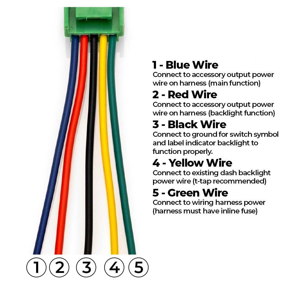 LED Light Bar & Backlight Dual Function Switch