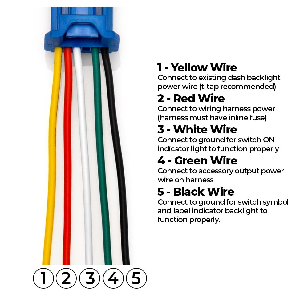 Bumper Light Bar Switch 4Runner (2010+) & Tacoma (2016+) & Tundra (2007+) & Sequoia (2023+) & Land Cruiser (2024+)