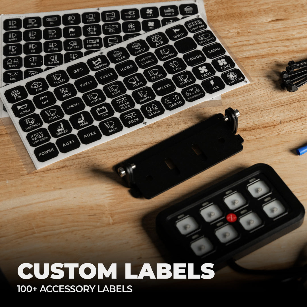YP1 8 Button Auxiliary Power Kit + Bracket 4Runner (2014-2024)