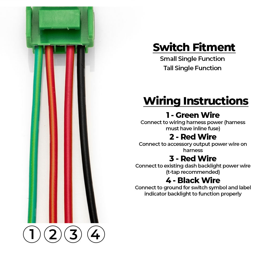 LED Light Bar Switch 4Runner (2010+) & Tacoma (2016+) & Tundra (2007+) & Sequoia (2023+) & Land Cruiser (2024+)