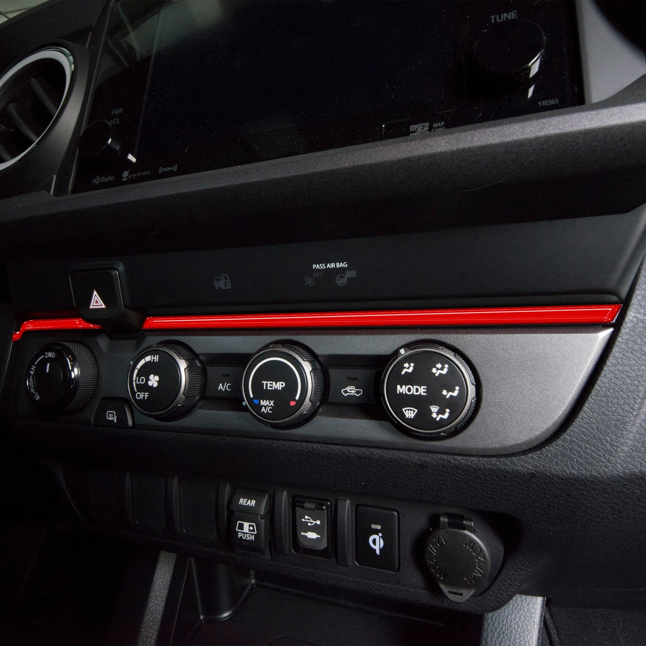 Strip Above Climate Control Accent Overlay Tacoma (2016-2023)