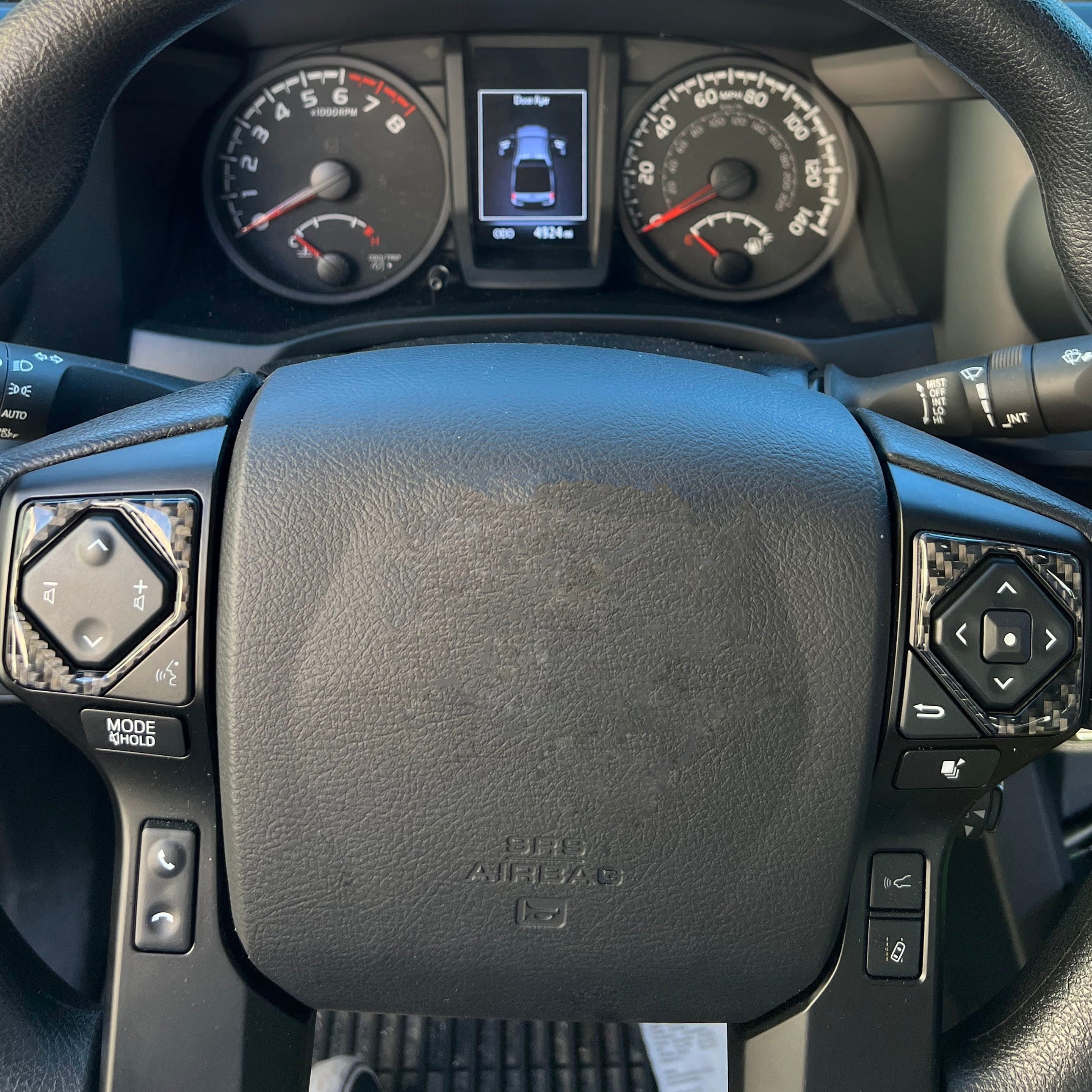 Steering Wheel Upper Buttons Accent Trim Tacoma (2016-2023)