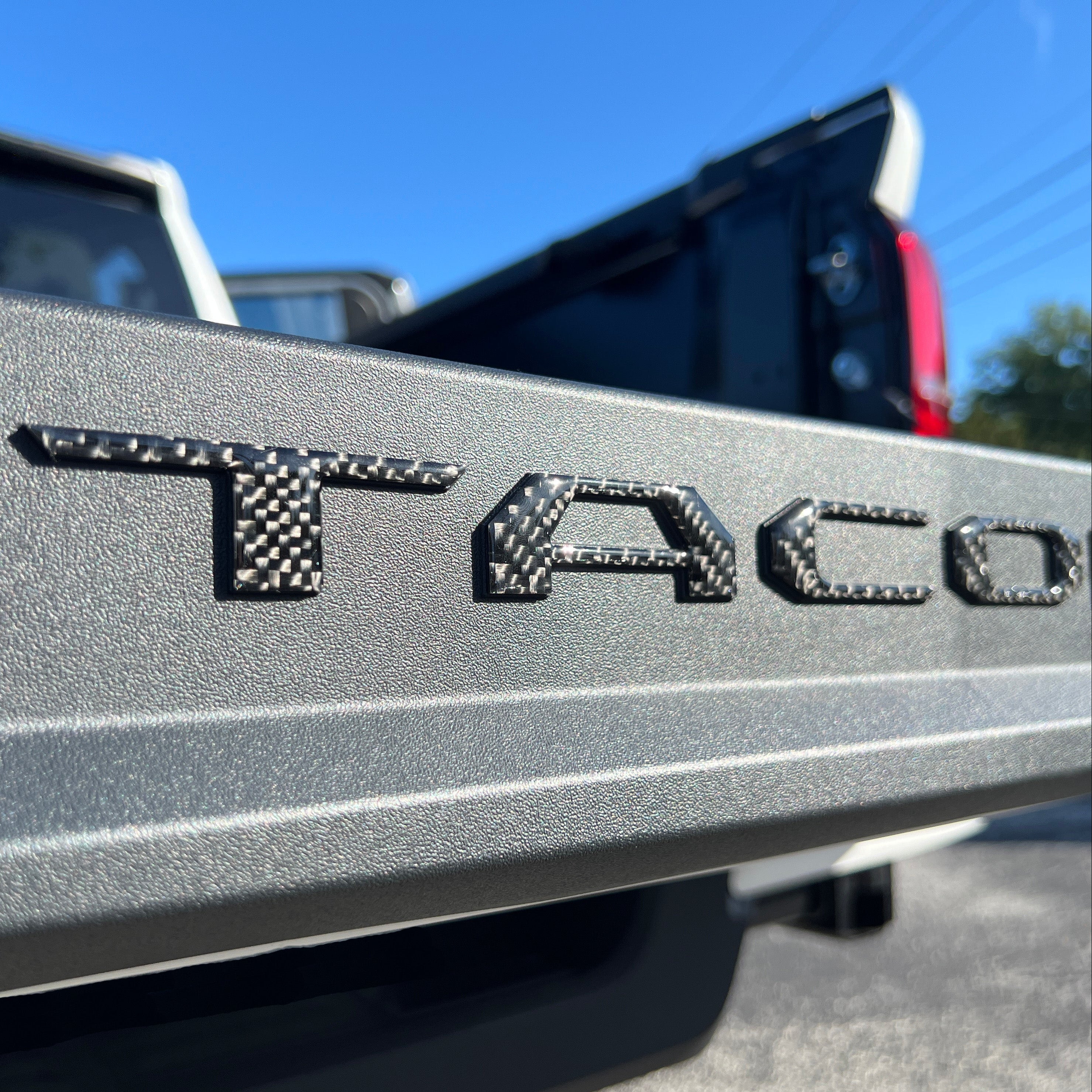 Bed Rail Tailgate Letter Overlays Tacoma (2024+)