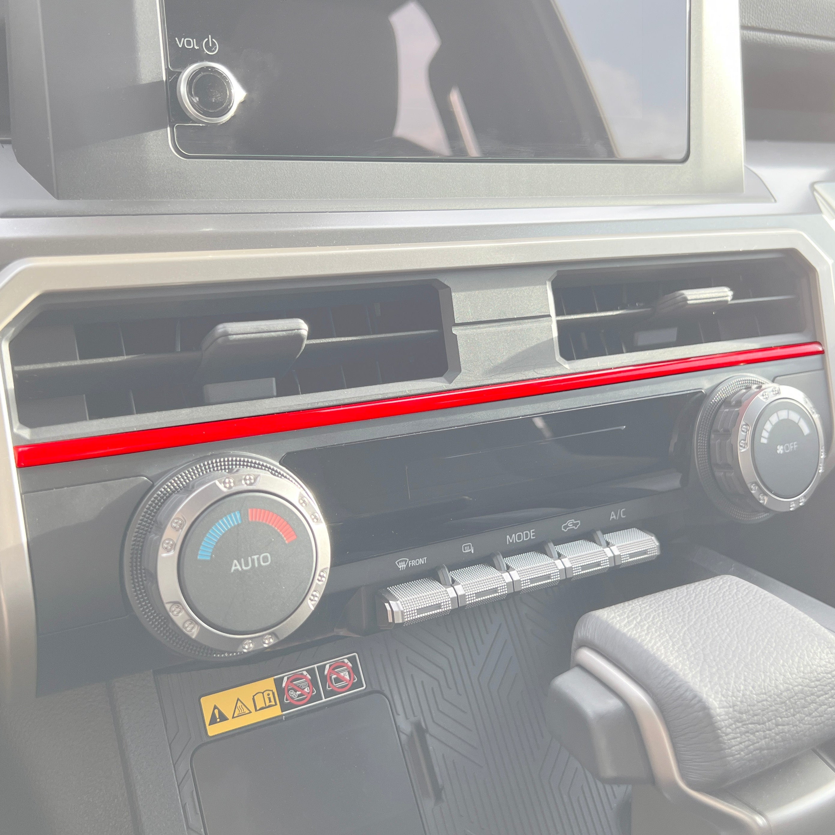 Strip Above Climate Control Accent Trim 4Runner (2025+) & Tacoma (2024+)