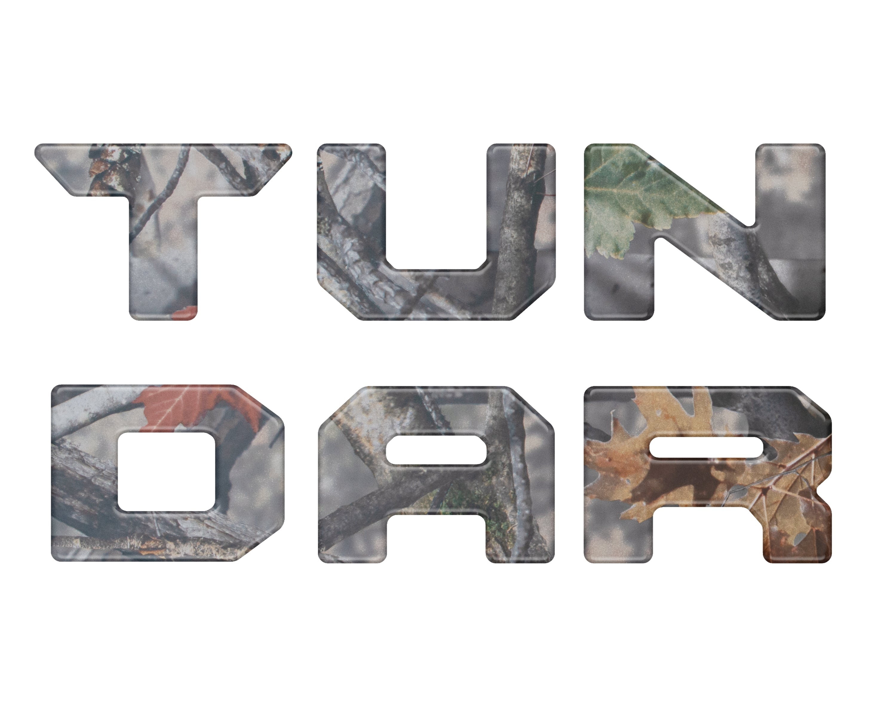 Bed Rail Tailgate Letter Overlays Tundra (2022+)