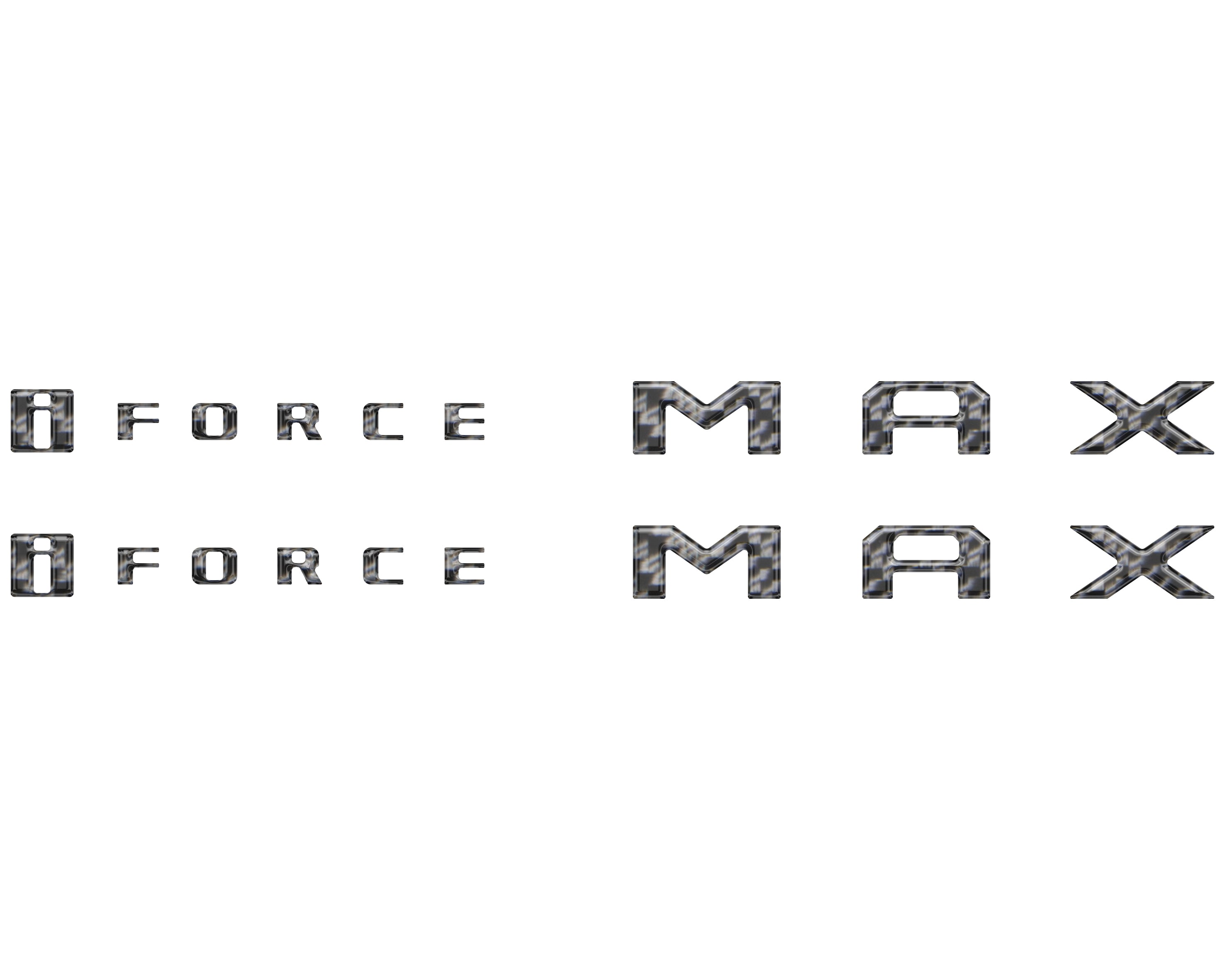 I Force Max Hood Louver Letter Overlays Tundra (2022+)