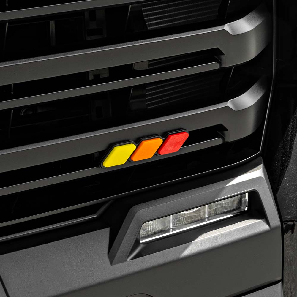Tri Color Grille Badge