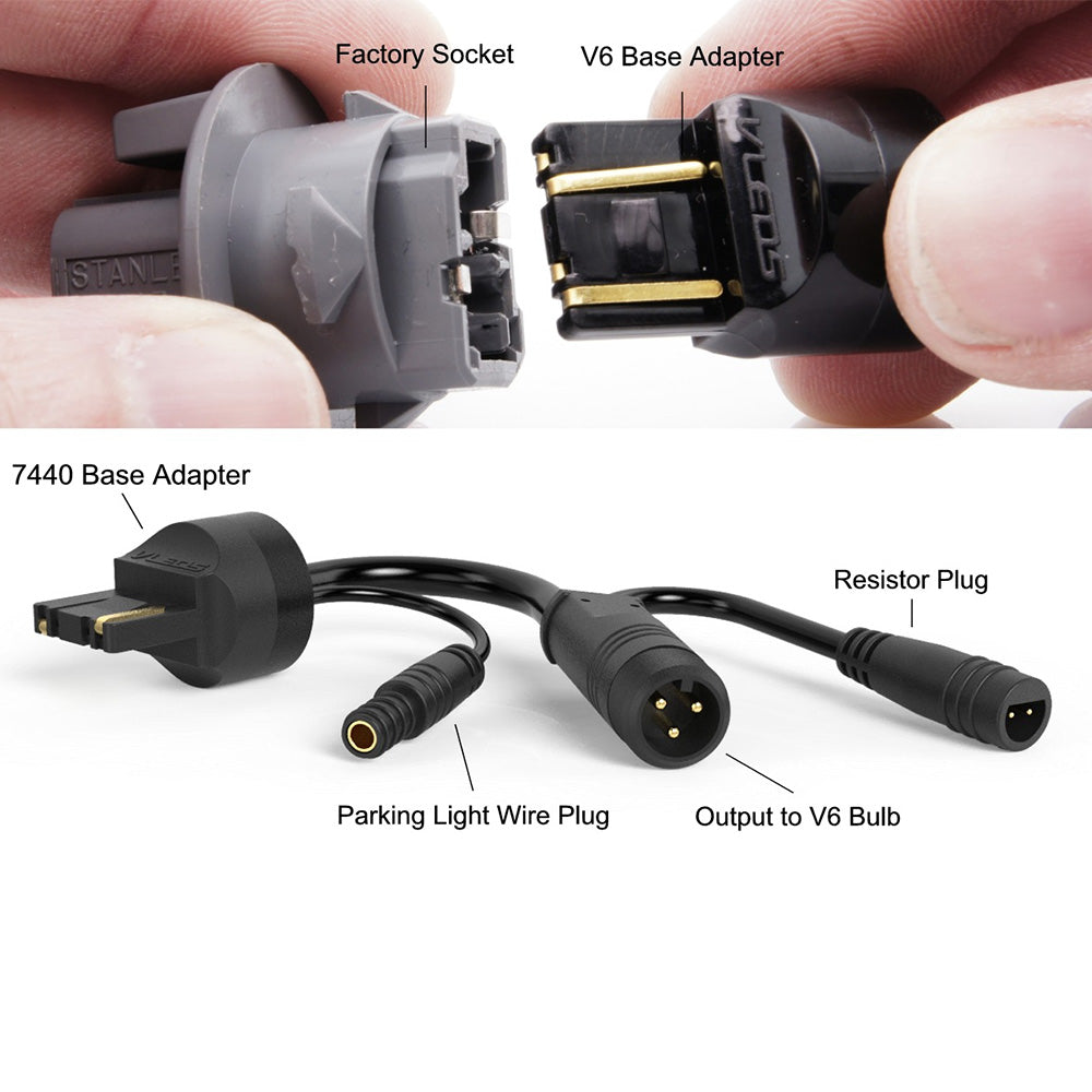 V6 Extreme White Amber Turn Signals 3G Tacoma / 3G Sequoia