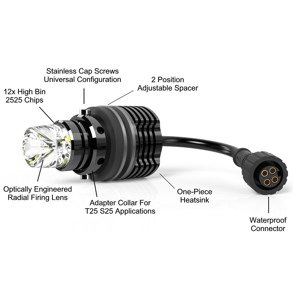 V6 Extreme White Amber Turn Signals 3G Tacoma / 3G Sequoia