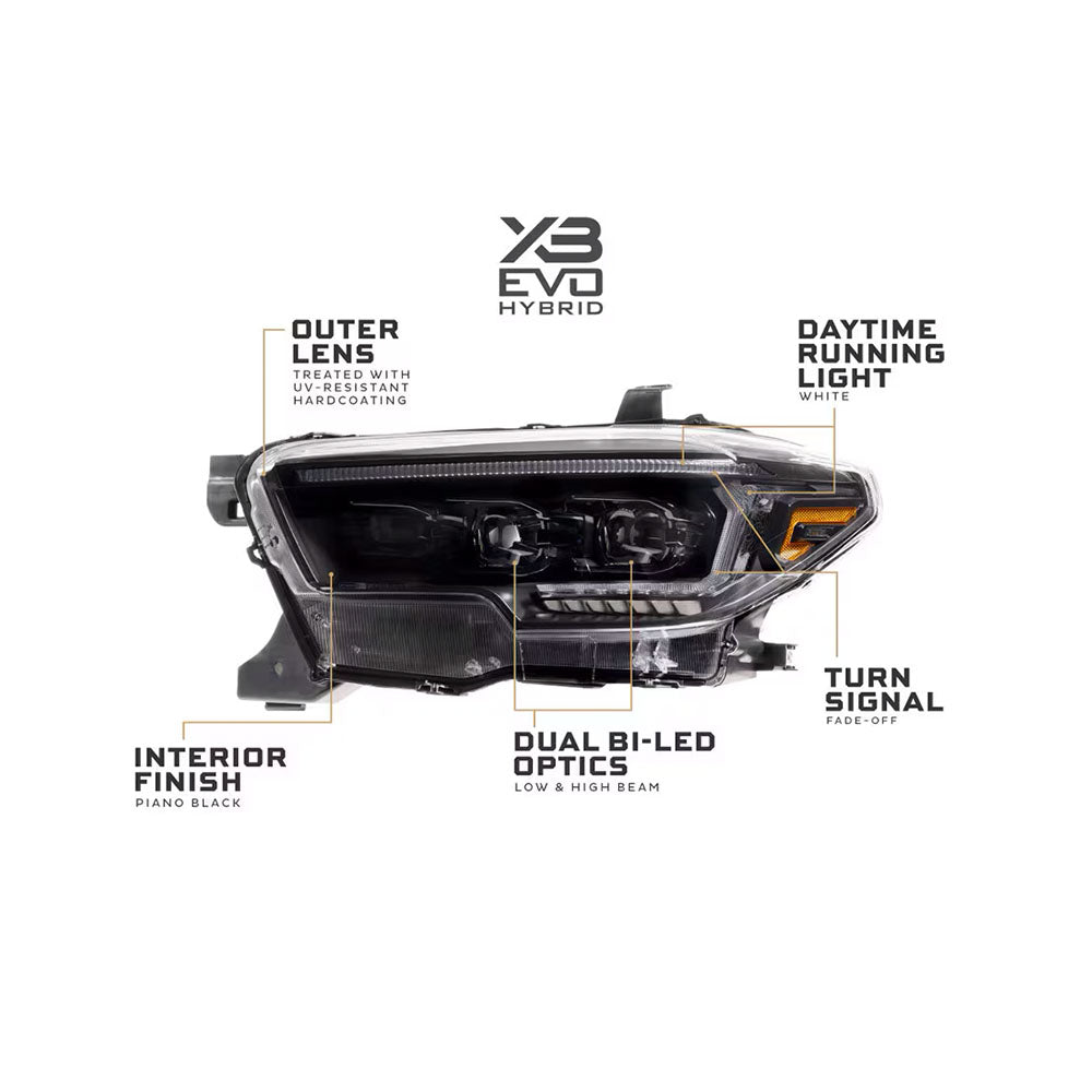 XB Evo Hybrid LED Headlights Tacoma (2016-2023)