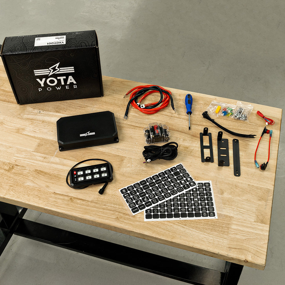 YP2 8 or 12 Button Auxiliary Power Kit + Bracket Tacoma (2016-2023)