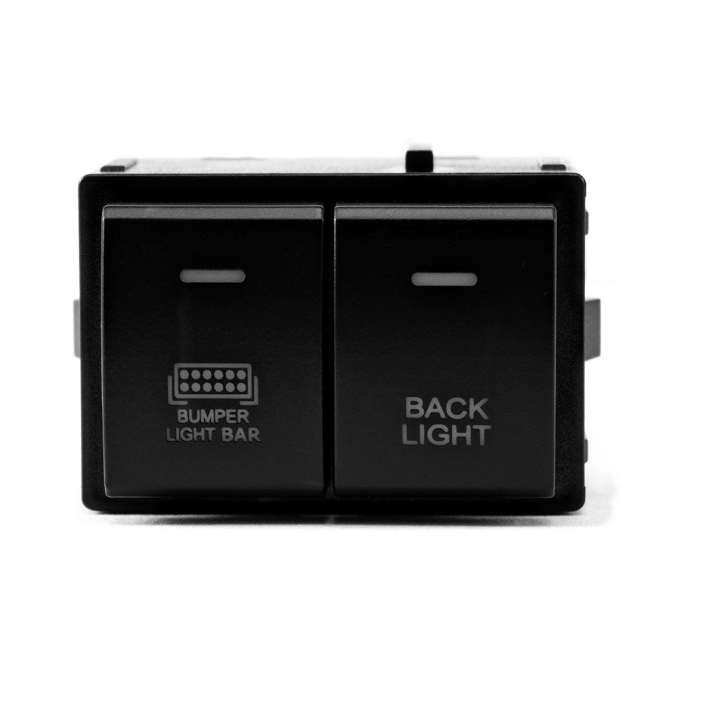 Bumper Light Bar & Backlight Dual Function Switch 4Runner (2010+) & Tacoma (2016+) & Tundra (2007+) & Sequoia (2023+) & Land Cruiser (2024+)