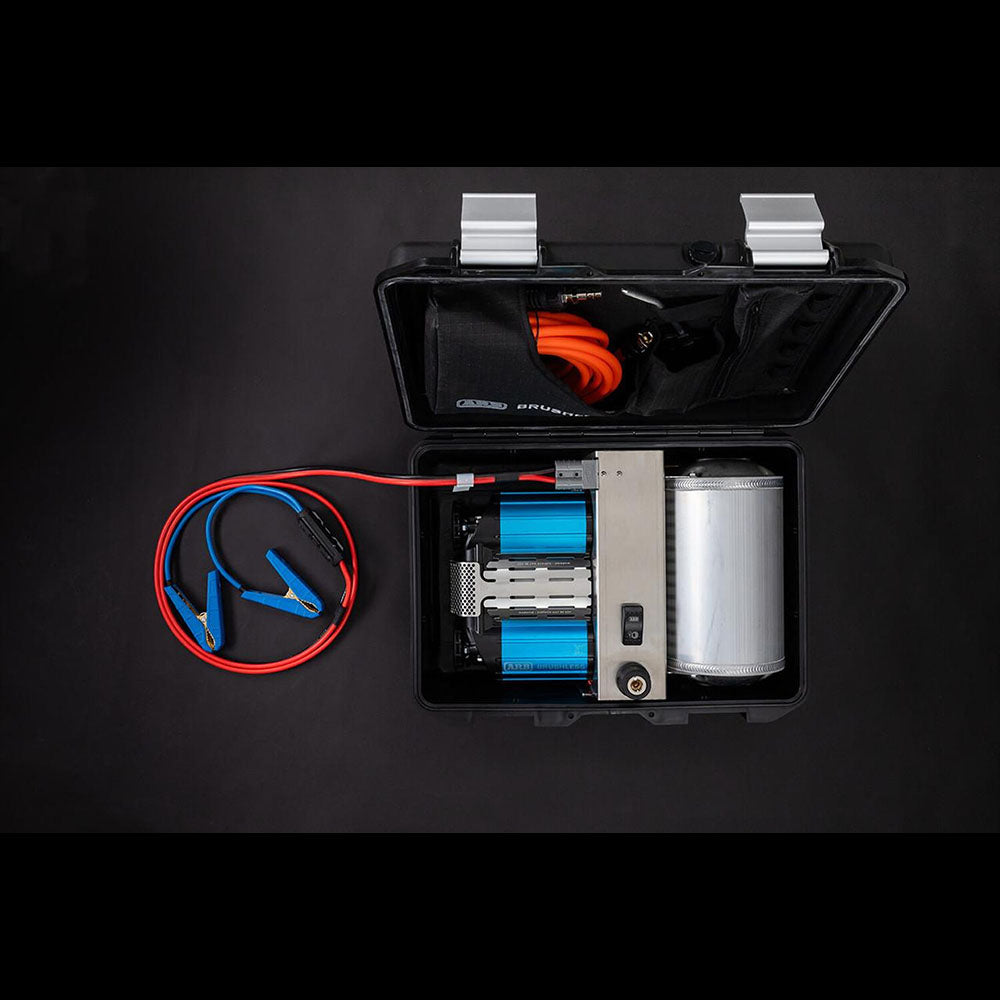 Brushless Twin Motor Portable 12V Air Compressor