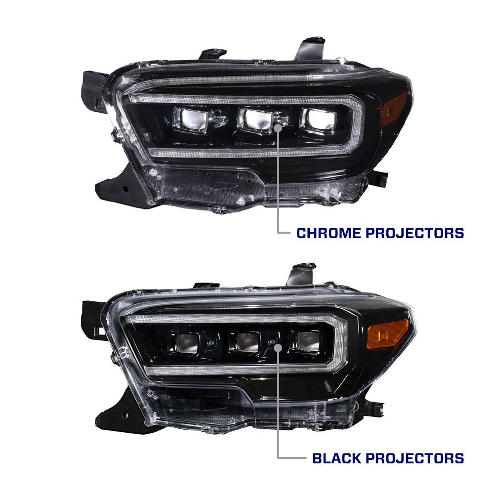 Sequential LED Projector Headlights with Selectable DRL Tacoma (2016-2023)