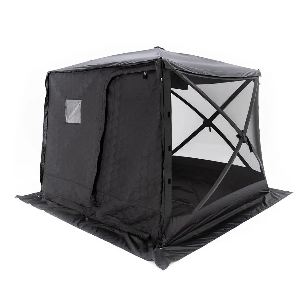 Freespirit Recreation Hub 4XL tent set up at a Toyota truck campsite