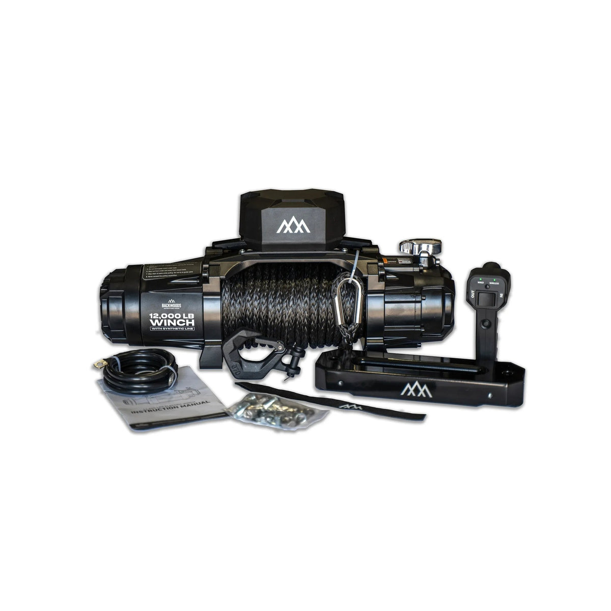 Backwoods Adventure Mods 12,000 lb winch with synthetic line