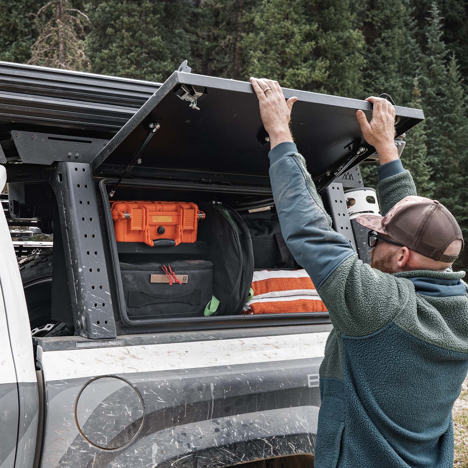 Aluminum Bed Rack Storage Box Tacoma (2016+)