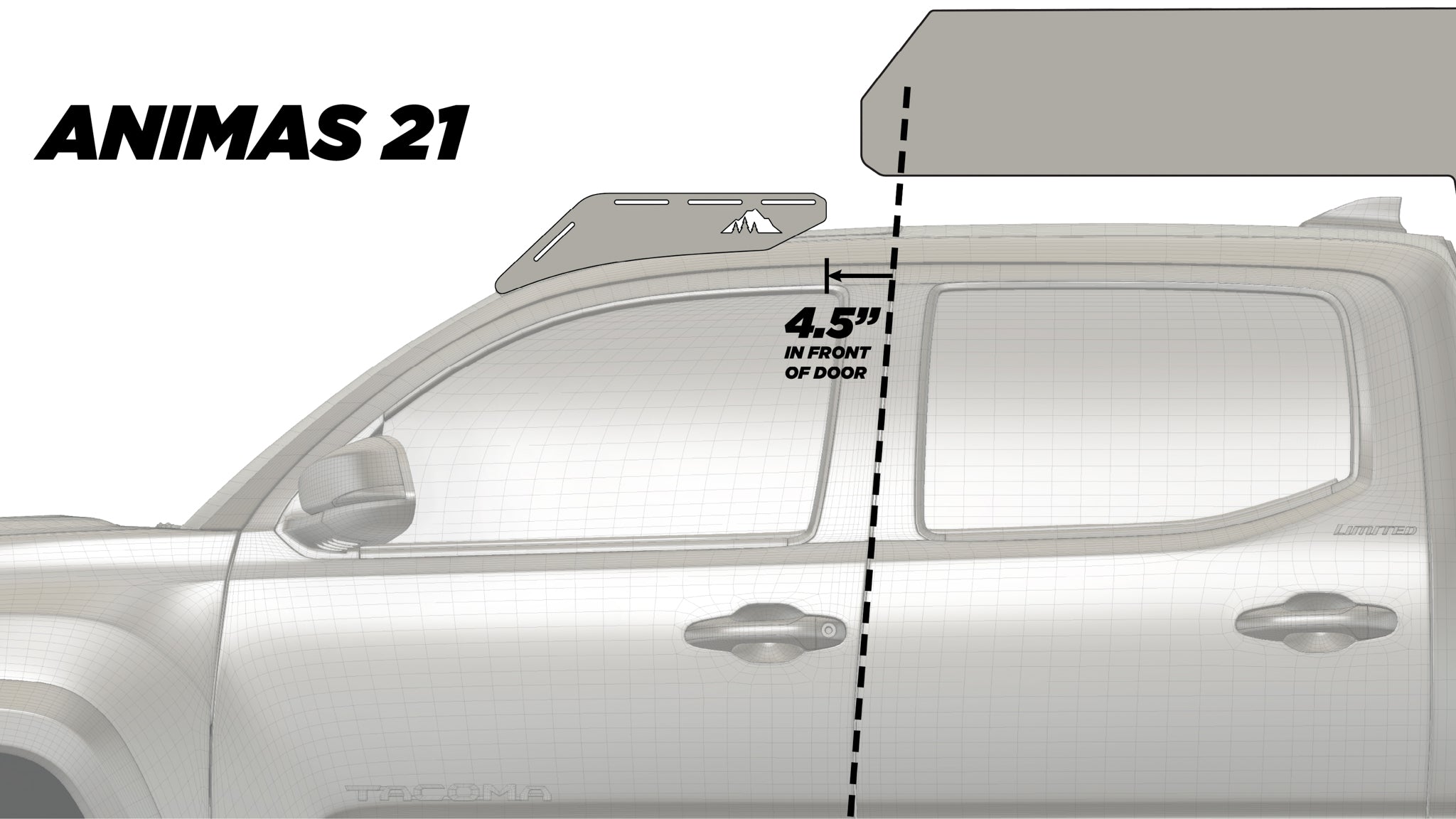 The Animas Camper Roof Rack Tacoma (2005-2023)