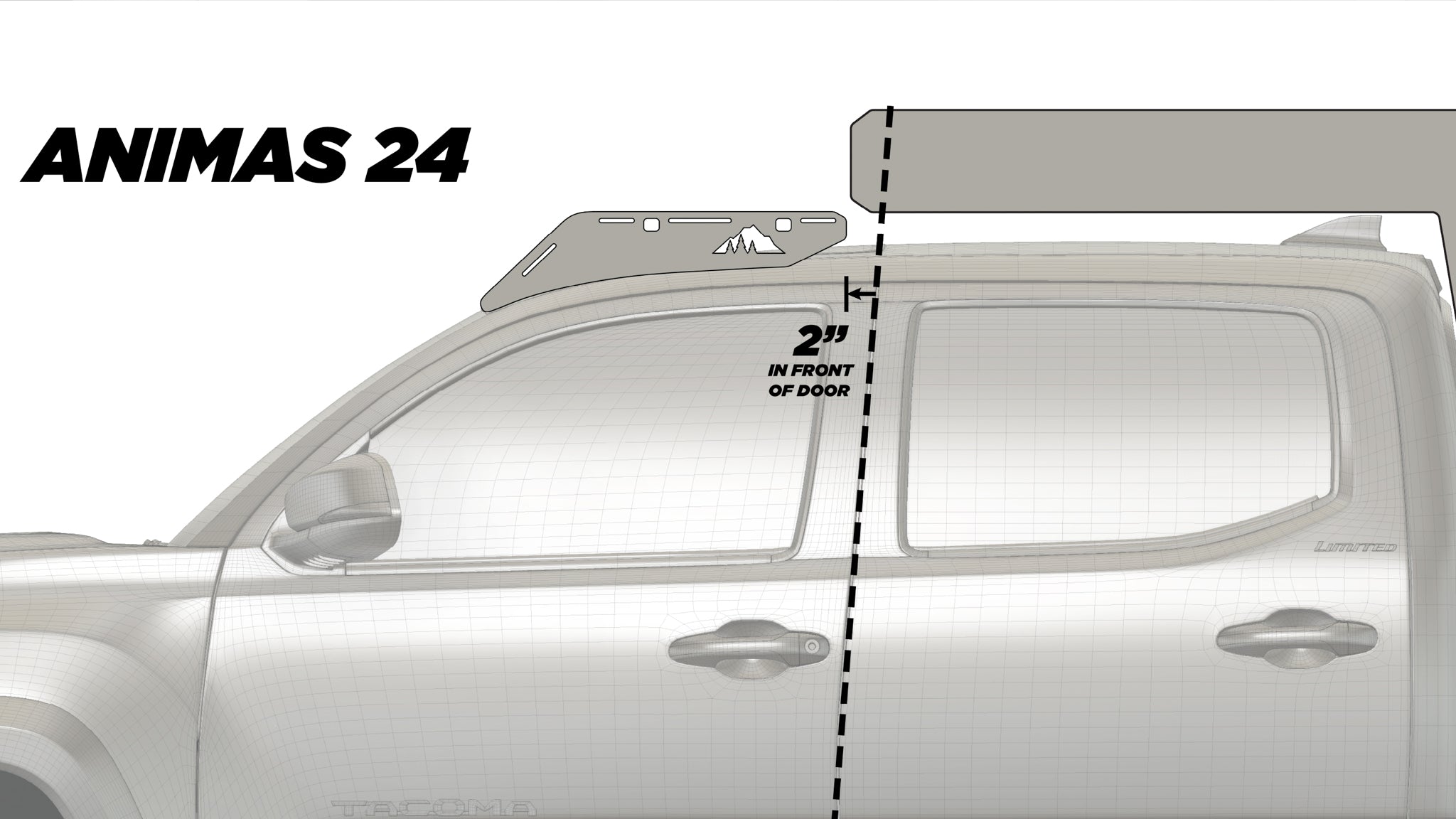 The Animas Camper Roof Rack Tacoma (2005-2023)