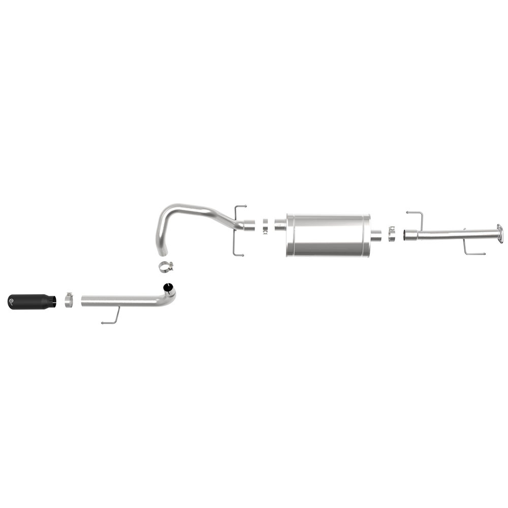 MACHForce XP Exhaust Cat Back Exhaust Black Tip 4Runner (2010-2024)