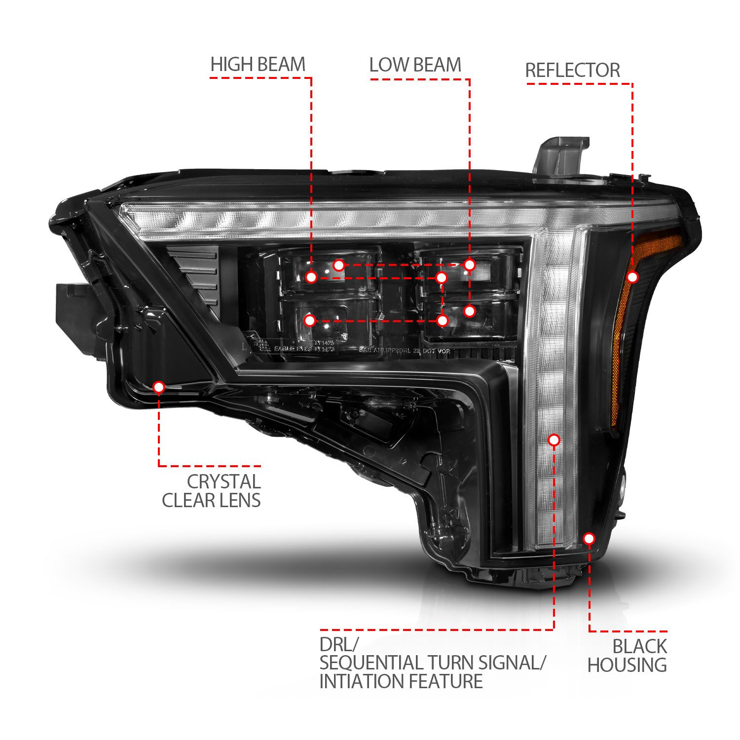 Z-Series Full LED Projector Headlights Tundra (2022+) Passenger Side