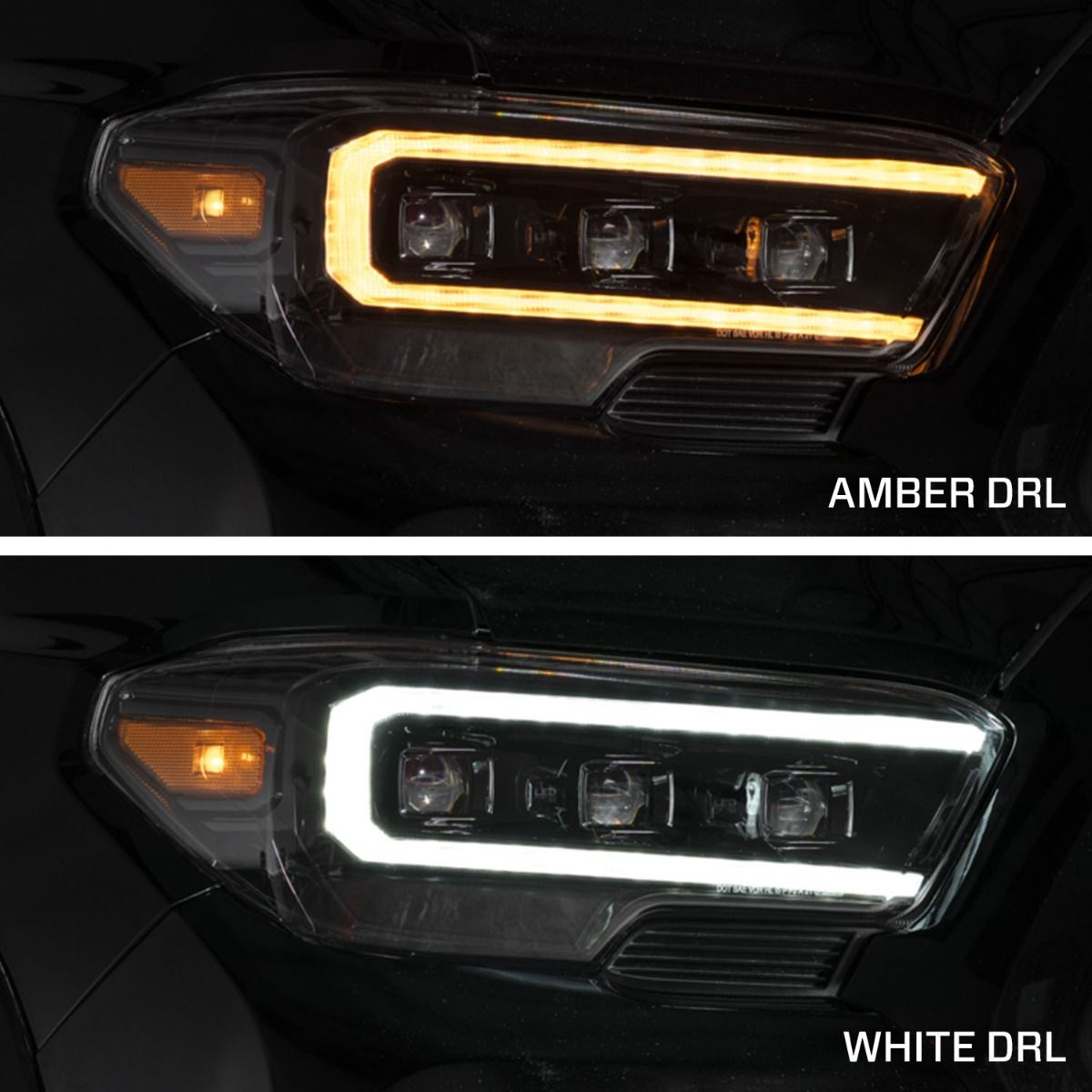 Sequential LED Projector Headlights with Selectable DRL Tacoma (2016-2023)